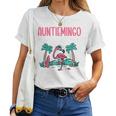 Auntiemingo Summer Vibes Auntie Flamingo Aunt Women T-shirt