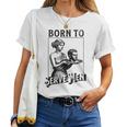 Are Born To Serve Retro Girls T-shirt Frauen