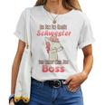 Children's Ich Bin Die Große Schwester Boss Dabbing Unicorn Motif T-shirt Frauen