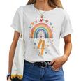 Children's Ich Binier 4 Jahre Rainbow Girl T-shirt Frauen