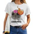 Delicious Spritzi X Sad Hamster Meme Girl Hallöchen Aperölchen T-shirt Frauen