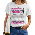 Donna Futura Sposa Sposo Firma Petizione Divertenti Regalo Bride Maglietta da donna