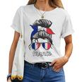 French Girls France Fille Française France French Flag T-shirt Frauen