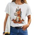 Horse Yoga Meditation Women T-shirt