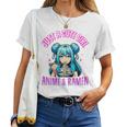 Just A Cute Girl Who Loves Anime And Ramen For Girls Women T-shirt