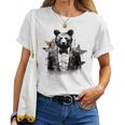 Orso Arte Farfalla Animale Orso Maglietta da donna