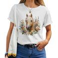 Palomino Horse Blue T-shirt Frauen