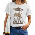 Rodeo Mama Mommy Mom Western Cowboy Birthday Family Matching Women T-shirt