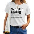 Westie Mom West Highland Terrier Property Of A Westie T-shirt Frauen