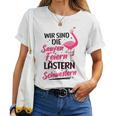 Women's Wir Sind Die Saufen Feiern Lästern Schwestern Party Saufen T-shirt Frauen