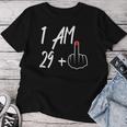 I Am 29 Plus 1 Middle Finger 30Th Birthday For Women T-shirt Frauen Lustige Geschenke