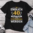 40 Jahre Mann Woman 40Th Birthday Finally 40 S T-shirt Frauen Lustige Geschenke