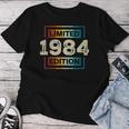 40° Compleanno Uomini 40 Anno Retro Donne Nati Nel 1984 Maglietta da donna Regalos divertidos