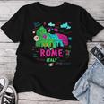 Abstracto Roma Italia Coliseo Ilustración Bosquejo Dibujo Camiseta de mujer Regalos divertidos