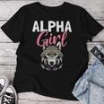 Alpha Girl Female Alpha Wolf T-shirt Frauen Lustige Geschenke