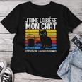 Apéro J'aime La Bière Et Mon Chat Humour Homme Cadeau T-shirt femme Cadeaux drôles