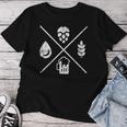 Beer Water Malt & Hops T-shirt Frauen Lustige Geschenke