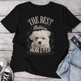 Best Maltese Mom Ever El Bichón Maltés Regalos Perro Cuello Camiseta de mujer Regalos divertidos