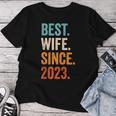 Best Wife Since 2023 1 Hochzeitstag 1 Jahr T-shirt Frauen Lustige Geschenke