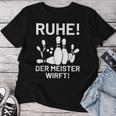 Bowling Bowler Peace Der Meister Wirft T-shirt Frauen Lustige Geschenke