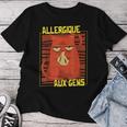 Chat Humour Fille Enfant Allergique Aux Gens T-shirt femme Cadeaux drôles