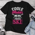 Cool Girls Driving Ski Winter Sport Skier Women's T-shirt Frauen Lustige Geschenke