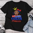 Cuban Princess Cuba Girl Melanin Cute Cuban Flag Women T-shirt Funny Gifts