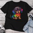 Cute Dachshund Wiener Wurst Dog Mama Papa Colourful Dachshund T-shirt Frauen Lustige Geschenke