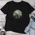 Discoball Rainbow Drip Melt Im Space T-shirt Frauen Lustige Geschenke