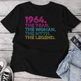Donna Compleanno Regalointage 1964 Year Woman Myth Legend Maglietta da donna Regalos divertidos