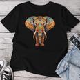 Elephant Mandala Elephant Print T-shirt Frauen Lustige Geschenke