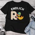 Endlich Rente Duck Retirement Pensioner Women's T-shirt Frauen Lustige Geschenke