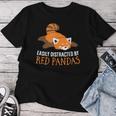 Facilmente Distratto Dai Panda Rossi Red Pandas Maglietta da donna Regalos divertidos