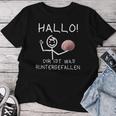 Hallo Dir Ist Was Runtergefallen T-shirt Frauen Lustige Geschenke