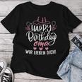 Happy Birthday Grandma Wir Liebe Dich Omis Birthday S T-shirt Frauen Lustige Geschenke