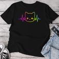 Heartbeat Cat Pour Hommes Et S Enfants Chatons Amoureux Des Chats Drôles Et Mignons T-shirt femme Cadeaux drôles