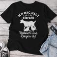 Ich Mag Halt Einfach Hen Und Ziegen I'm Just A Chickens And Goats T-shirt Frauen Lustige Geschenke