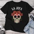 La Jefa Sugar Skullêtements Mexicain Dia De Los Muertos Dead T-shirt femme Cadeaux drôles