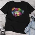 Labbra Colorate Farfalla Amore Sensuale Maglietta da donna Regalos divertidos