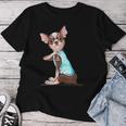 I Love Mom Chihuahua Humoristique Tatoué T-shirt femme Cadeaux drôles