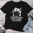 Maman Chat Cette Fille Aime Les Chats Humour Chat T-shirt femme Cadeaux drôles