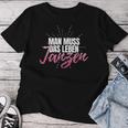 Man Muss Das Leben Tanzanz Women's Celebration Party Disco S T-shirt Frauen Lustige Geschenke