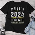 Meister 2024 Die Legende Beetritt Das Gelände T-shirt Frauen Lustige Geschenke