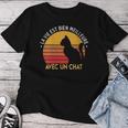 Message Drôle Mignon Cute Kawaii Et Rigolo Humour Chat T-shirt femme Cadeaux drôles
