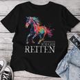 Mir Reichts Ich Geh Reiten Pferd Pferdemädchen Reiterin T-shirt Frauen Lustige Geschenke