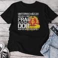 Ossi Women's Underschätze Niemal Ein Frau Aus Der Ddr Ostalgie T-shirt Frauen Lustige Geschenke