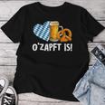 O'zapft Is Beer Drink Saying Beer Tent T-shirt Frauen Lustige Geschenke