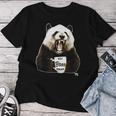 Panda Divertente Scontroso Con Tazza Da Caffè Best Boss Forever Maglietta da donna Regalos divertidos