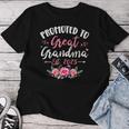 Promoted To Great Grandma Est 2025 First Time Grandma Women T-shirt Funny Gifts