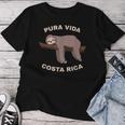 Puraida Costa Rica Cool Costa Rica Sloth T-shirt Frauen Lustige Geschenke